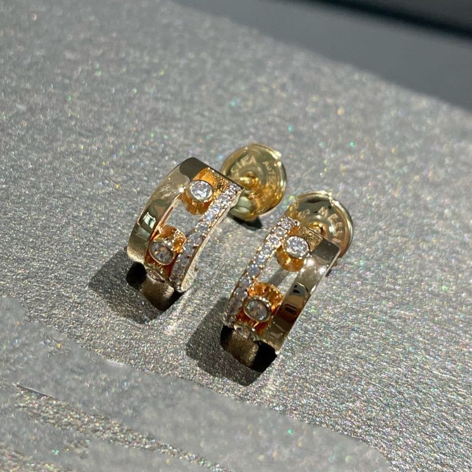 [Auream]MOVE ROMANE EARRINGS DIAMOND