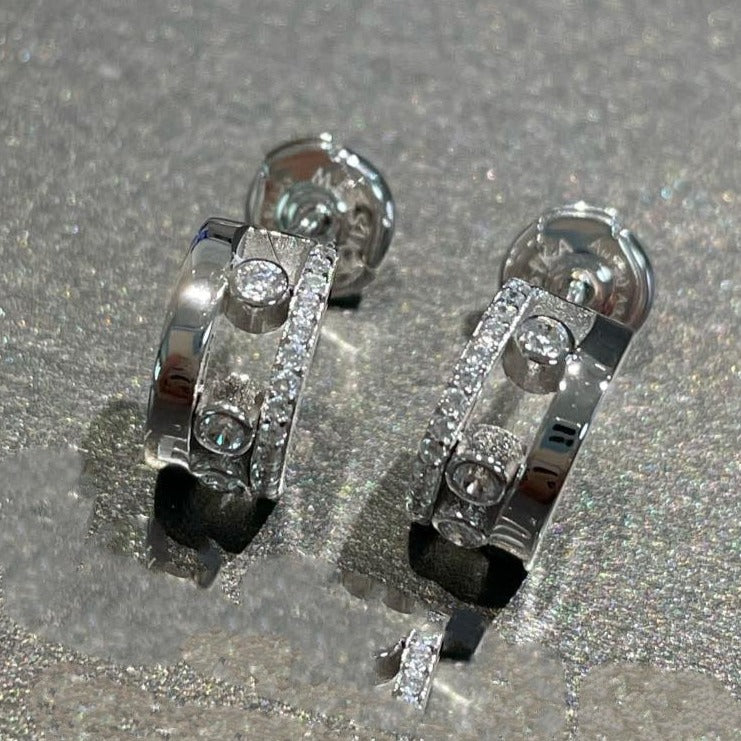 [Auream]MOVE ROMANE EARRINGS DIAMOND