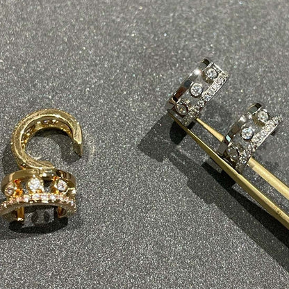 [Auream]MOVE ROMANE EARRINGS DIAMOND