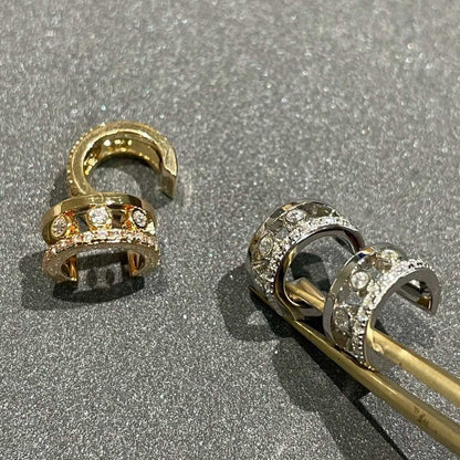 [Auream]MOVE ROMANE EARRINGS DIAMOND