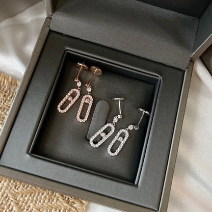 [Auream]DORMEUSES MOVE UNO DIAMOND EARRINGS