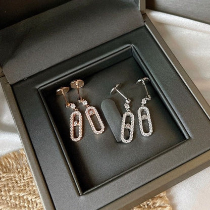 [Auream]DORMEUSES MOVE UNO DIAMOND EARRINGS
