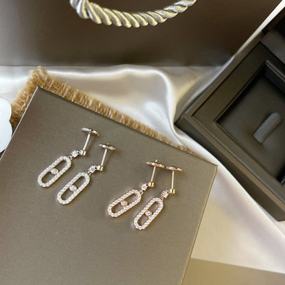 [Auream]DORMEUSES MOVE UNO DIAMOND EARRINGS