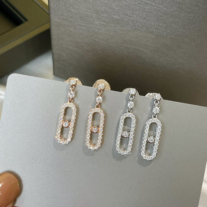 [Auream]DORMEUSES MOVE UNO DIAMOND EARRINGS
