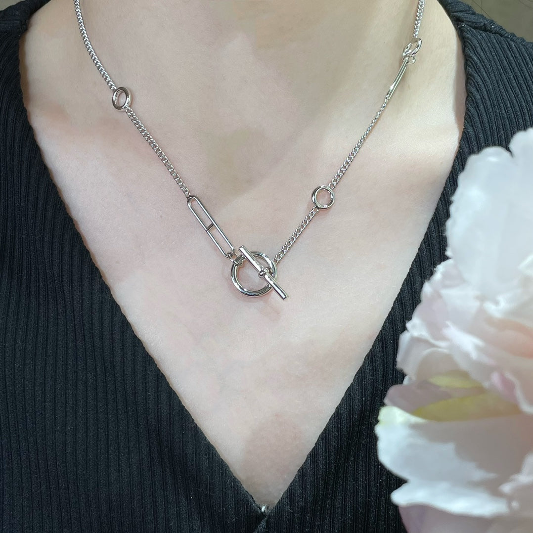 [Auream]HM STERLING CHAINE D'ANCRE HEART