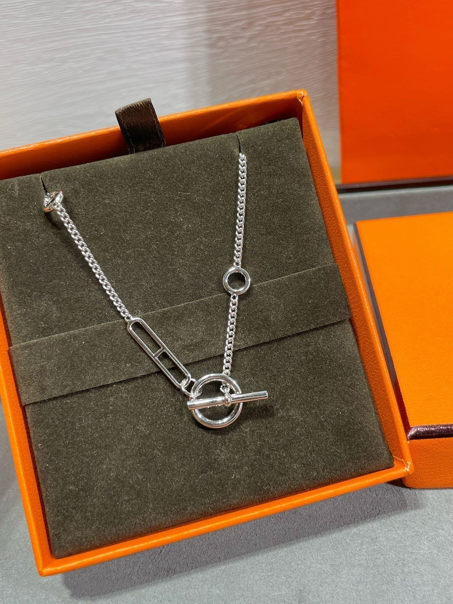 [Auream]HM STERLING CHAINE D'ANCRE HEART