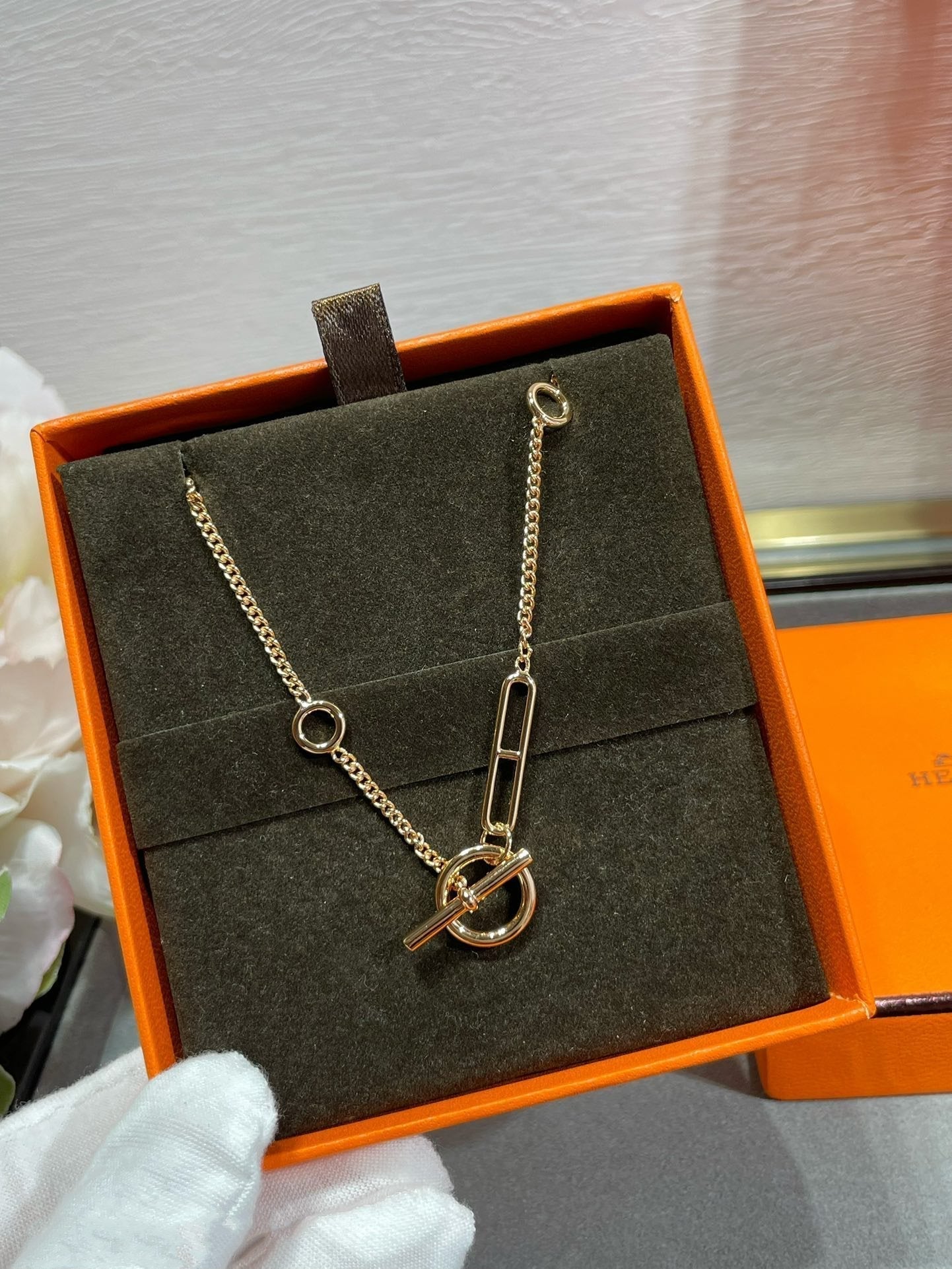 [Auream]HM STERLING CHAINE D'ANCRE HEART