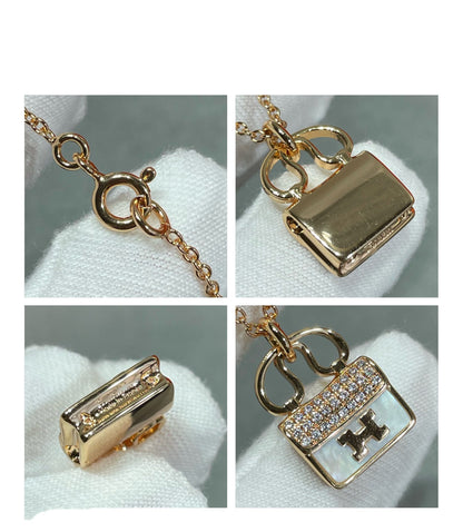 [Auream]H CIRCE MOISSANITE PENDANT NECKLACE GOLD