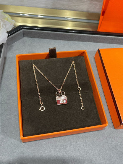 [Auream]H CIRCE MOISSANITE PENDANT NECKLACE GOLD