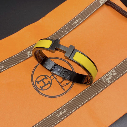 [Auream]CLIC HM SO BLACK YELLOW BRACELET