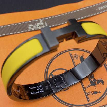 [Auream]CLIC HM SO BLACK YELLOW BRACELET