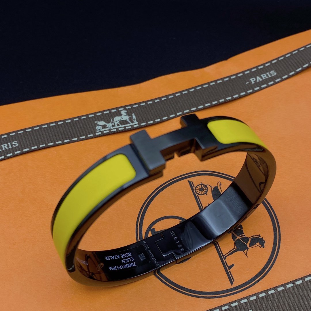 [Auream]CLIC HM SO BLACK YELLOW BRACELET