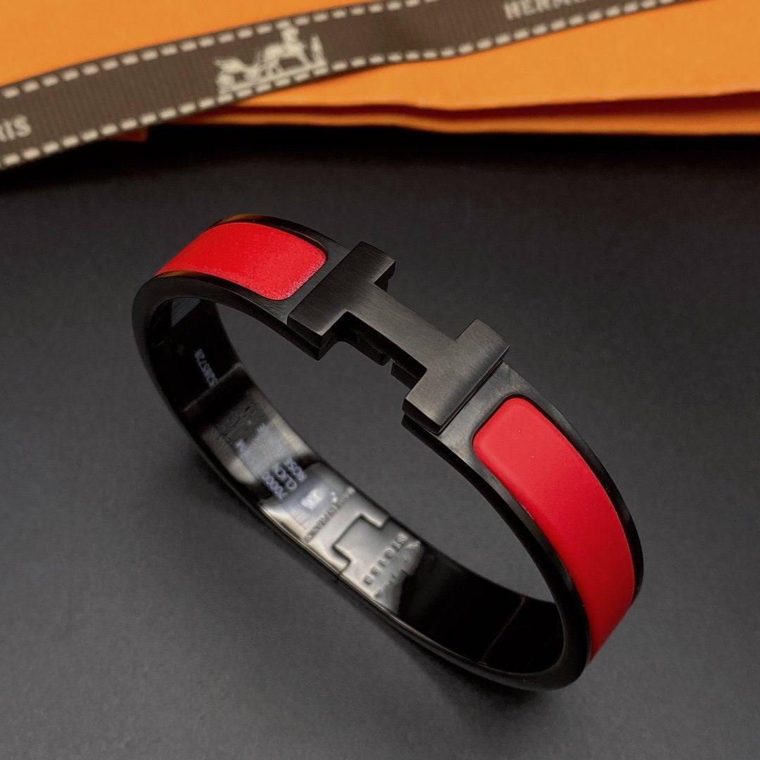 [Auream]CLIC HM SO BLACK RED BRACELET