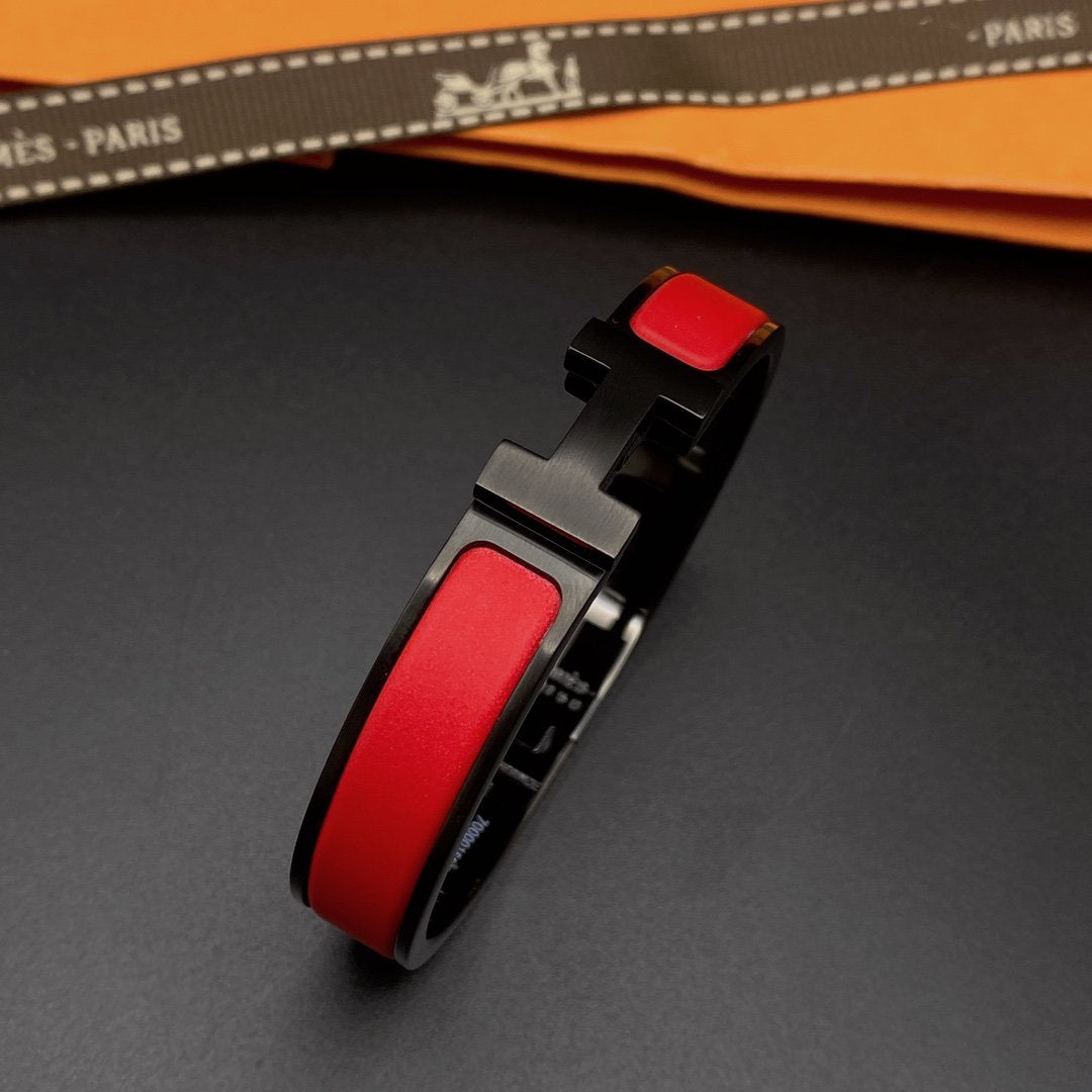 [Auream]CLIC HM SO BLACK RED BRACELET
