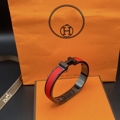 [Auream]CLIC HM SO BLACK RED BRACELET