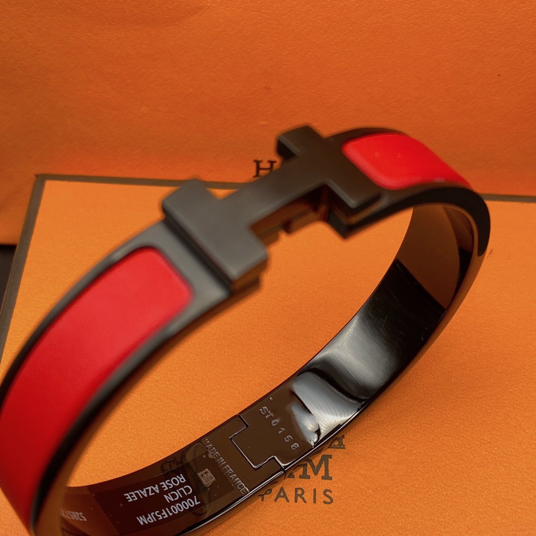[Auream]CLIC HM SO BLACK RED BRACELET