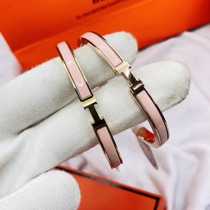 [Auream]CLASSIC HM CLIC  PINK 8MM ENAMEL BRACELET