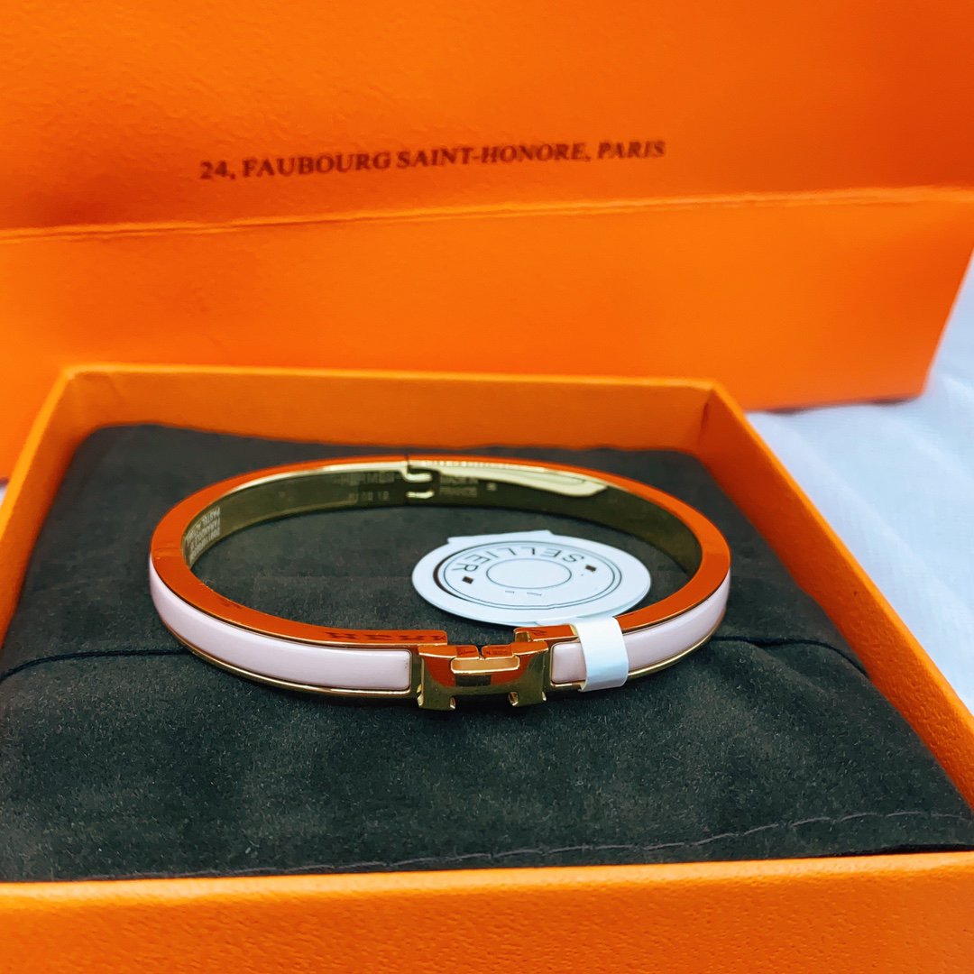 [Auream]CLASSIC HM CLIC  PINK 8MM ENAMEL BRACELET