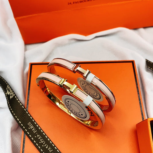 [Auream]CLASSIC HM CLIC  PINK 8MM ENAMEL BRACELET