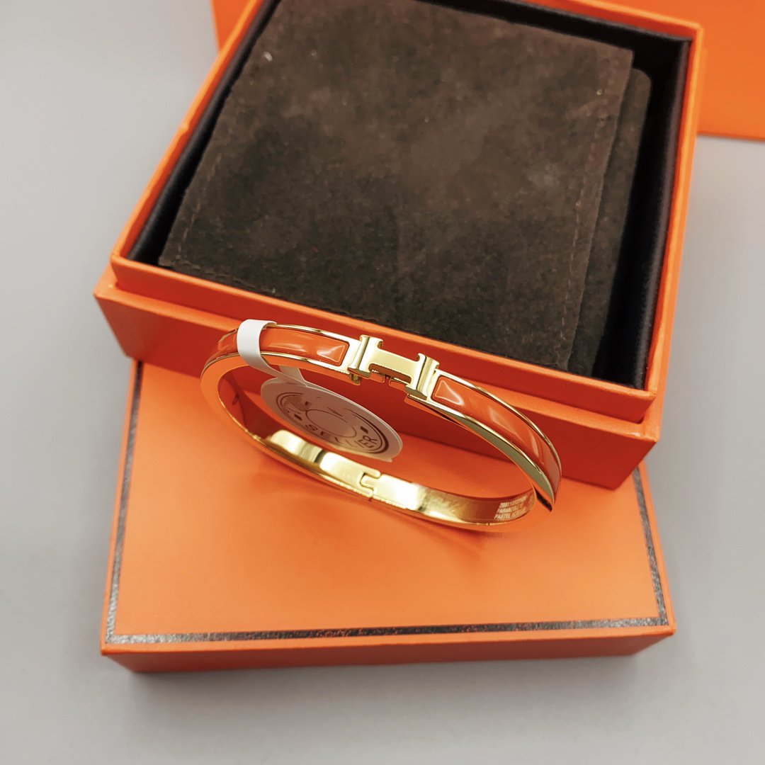 [Auream]CLASSIC HM CLIC RED 8MM ENAMEL BRACELET