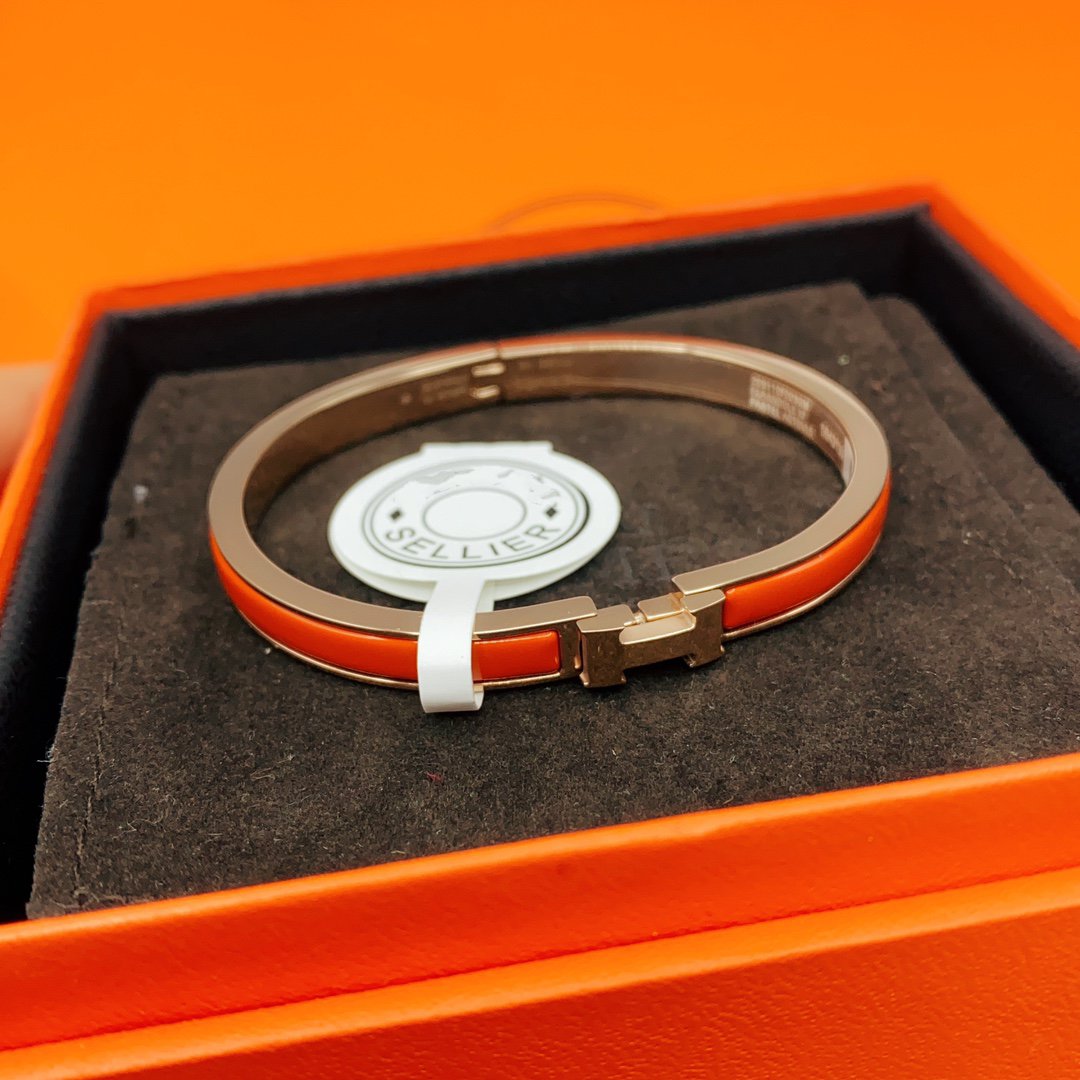 [Auream]CLASSIC HM CLIC RED 8MM ENAMEL BRACELET