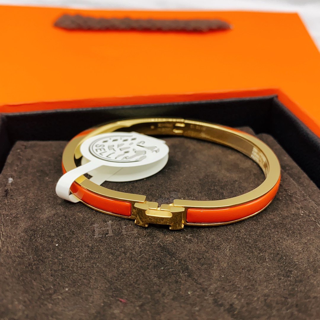 [Auream]CLASSIC HM CLIC RED 8MM ENAMEL BRACELET