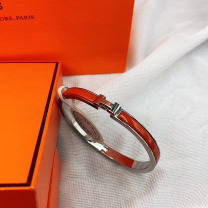 [Auream]CLASSIC HM CLIC RED 8MM ENAMEL BRACELET