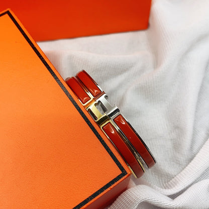 [Auream]CLASSIC HM CLIC RED 8MM ENAMEL BRACELET