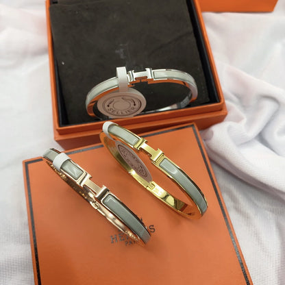 [Auream]CLASSIC HM CLIC GREEN 8MM ENAMEL BRACELET