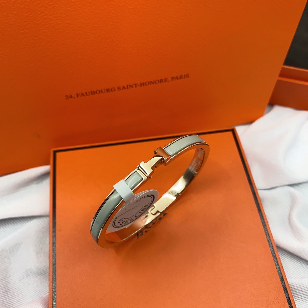 [Auream]CLASSIC HM CLIC GREEN 8MM ENAMEL BRACELET