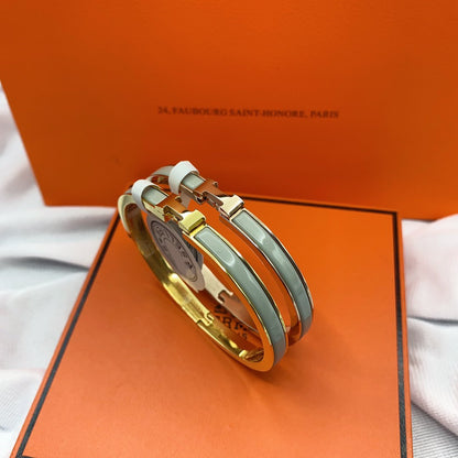 [Auream]CLASSIC HM CLIC GREEN 8MM ENAMEL BRACELET