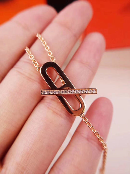 [Auream]HM NECKLACE PLATINUM ROSE GOLD DIAMOND