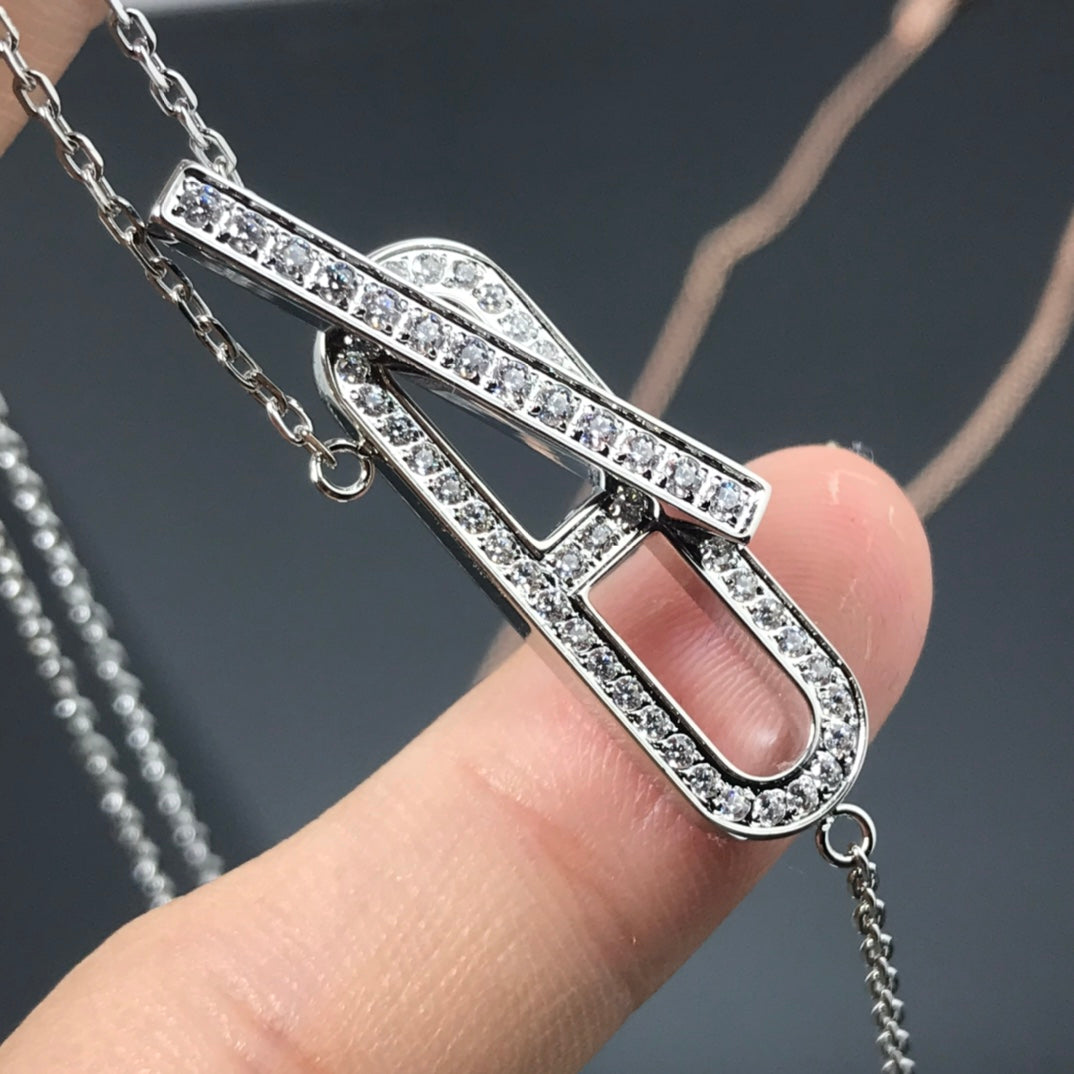 [Auream]HM NECKLACE PLATINUM ROSE GOLD DIAMOND