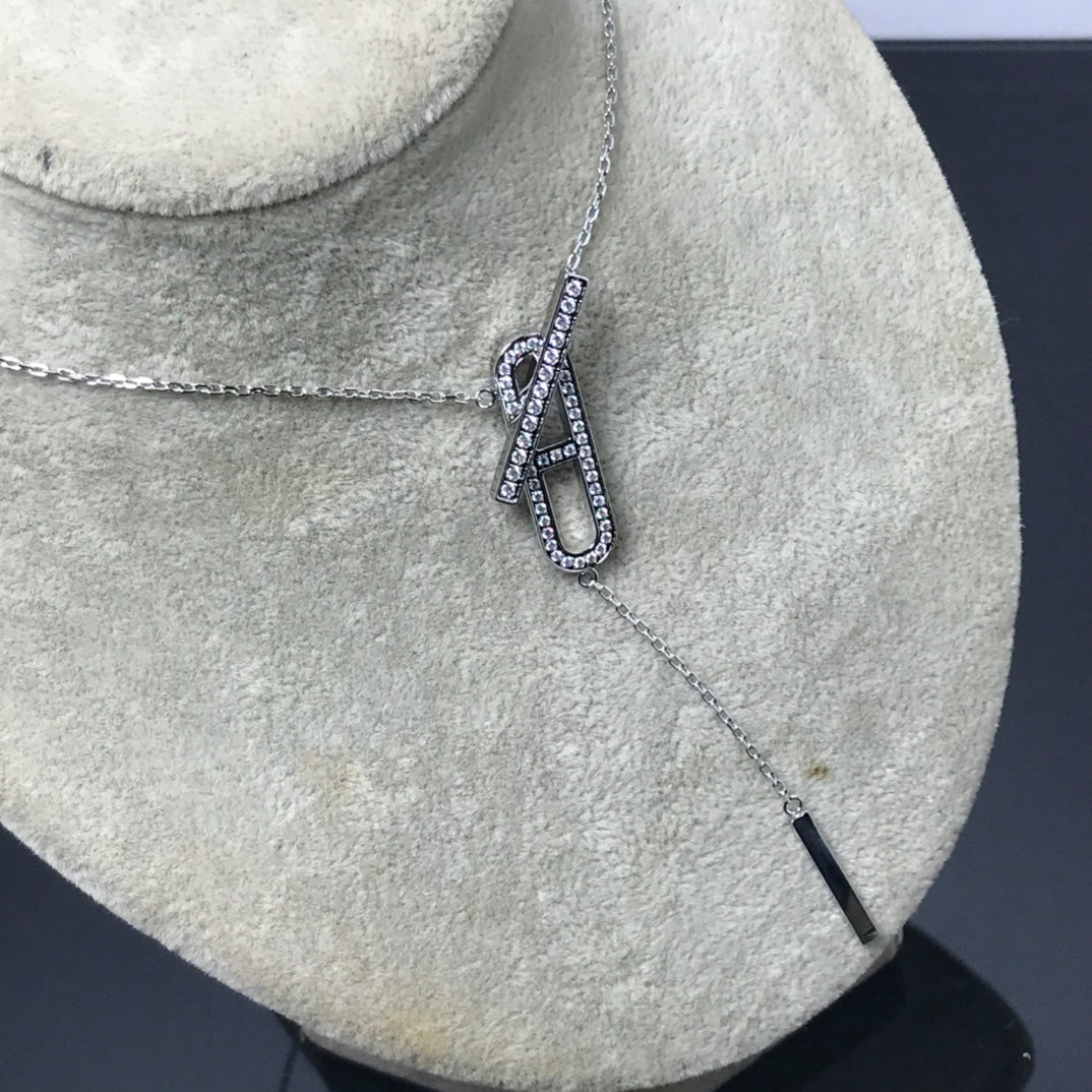 [Auream]HM NECKLACE PLATINUM ROSE GOLD DIAMOND
