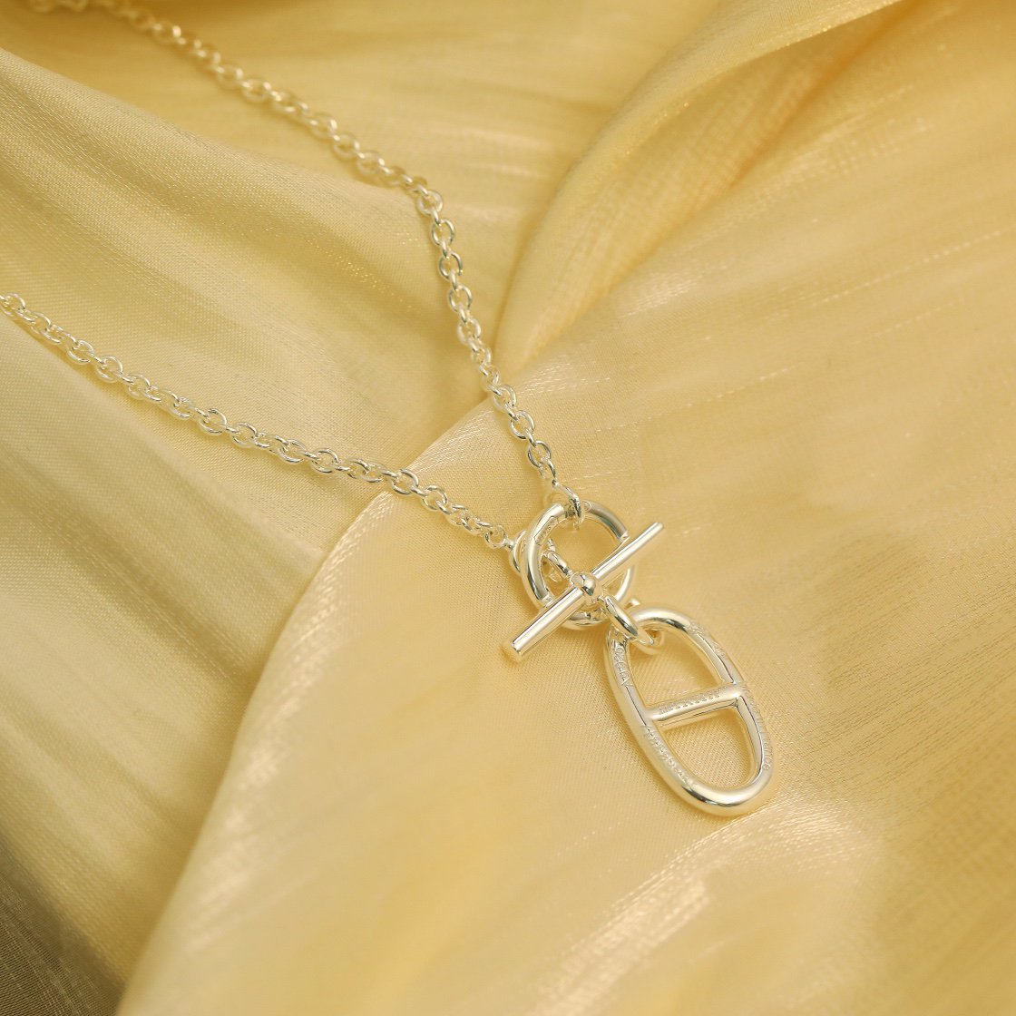 [Auream]HM CHAINE D'ANCRE PENDANT NECKLACE STERLING SILVER