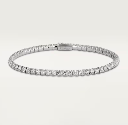 [Auream]  CLASSIC BASEBALL BRACELAT, 52 DIAMOND