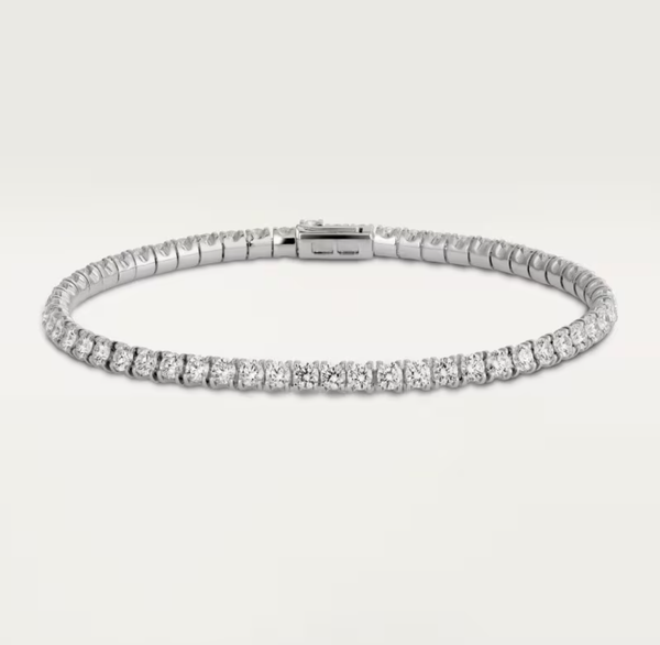 [Auream]  CLASSIC BASEBALL BRACELAT, 52 DIAMOND