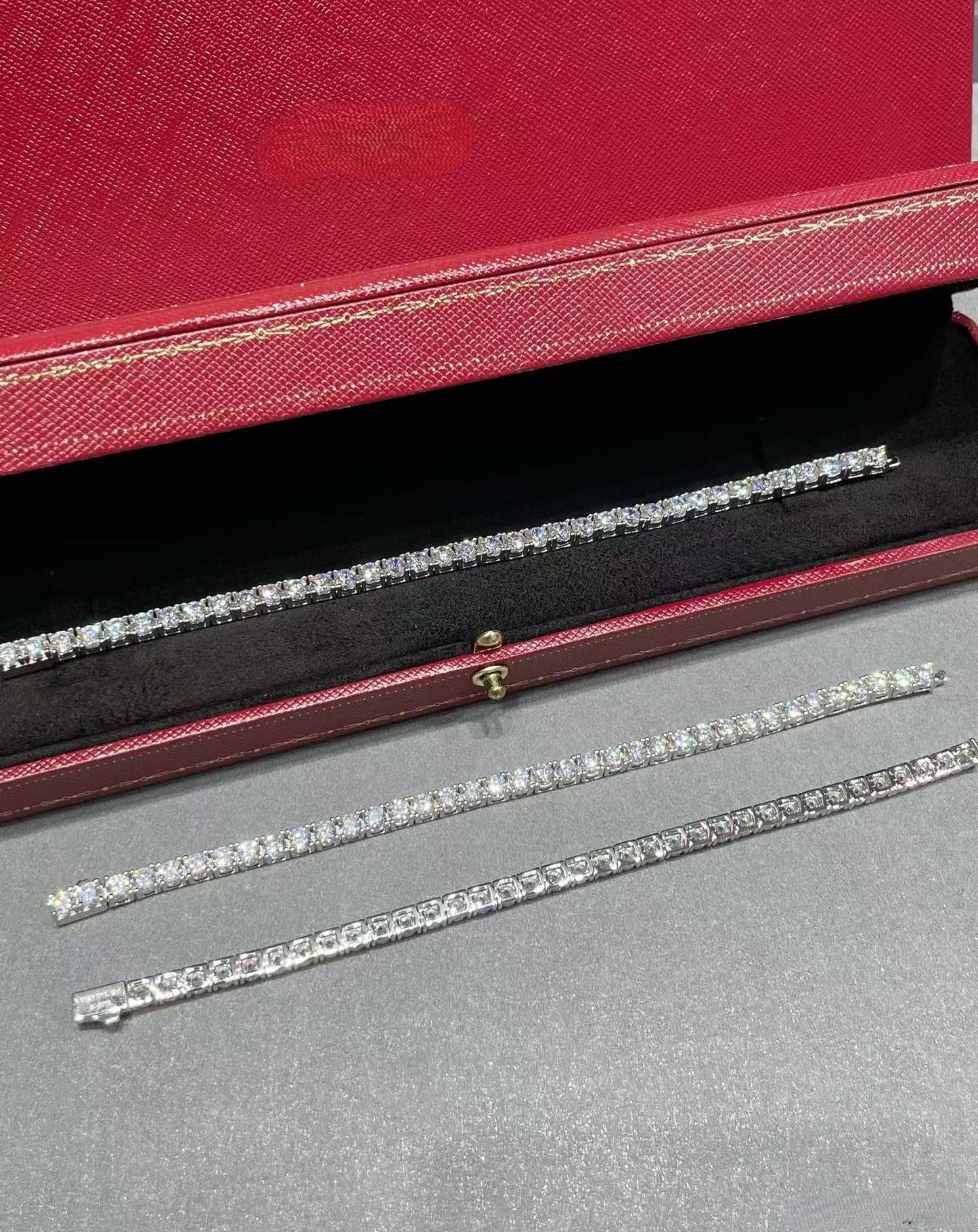 [Auream jewelrys]TENNIS BRACELET WITH FULL DIAMOND SETTING