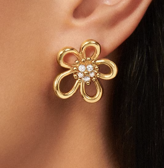 [Auream]FLOWERLACE EARRINGS