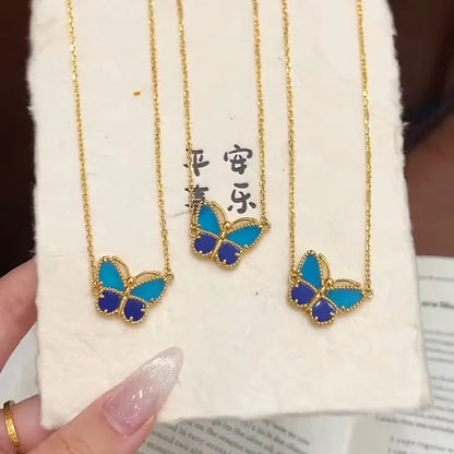 [Auream]  2026 NEW LUCKY BUTTERFLY 1 MOTIFS NECKLACE