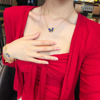 [Auream]  2026 NEW LUCKY BUTTERFLY 1 MOTIFS NECKLACE