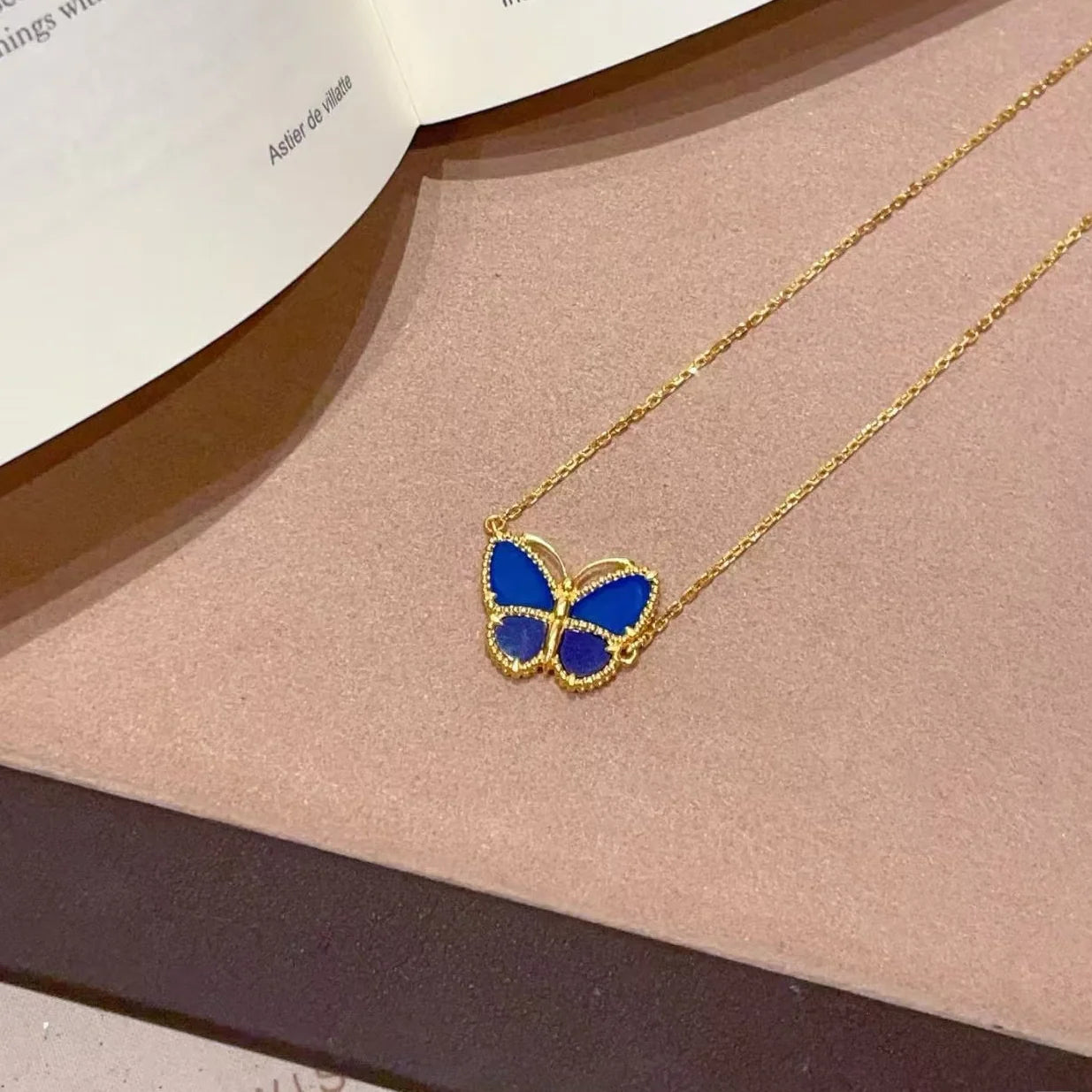 [Auream]  2026 NEW LUCKY BUTTERFLY 1 MOTIFS NECKLACE