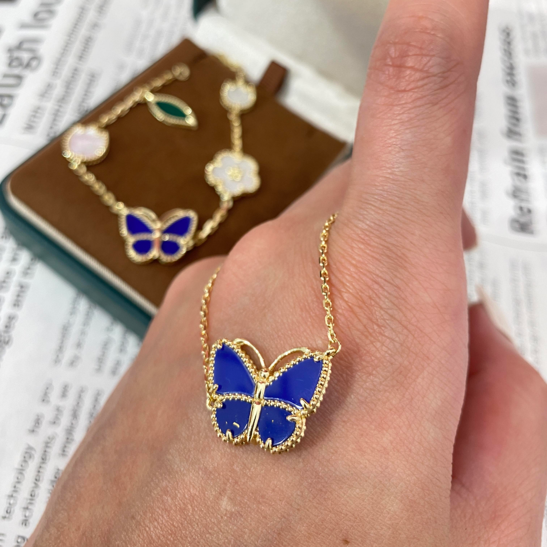 [Auream]  2026 NEW LUCKY BUTTERFLY 1 MOTIFS NECKLACE