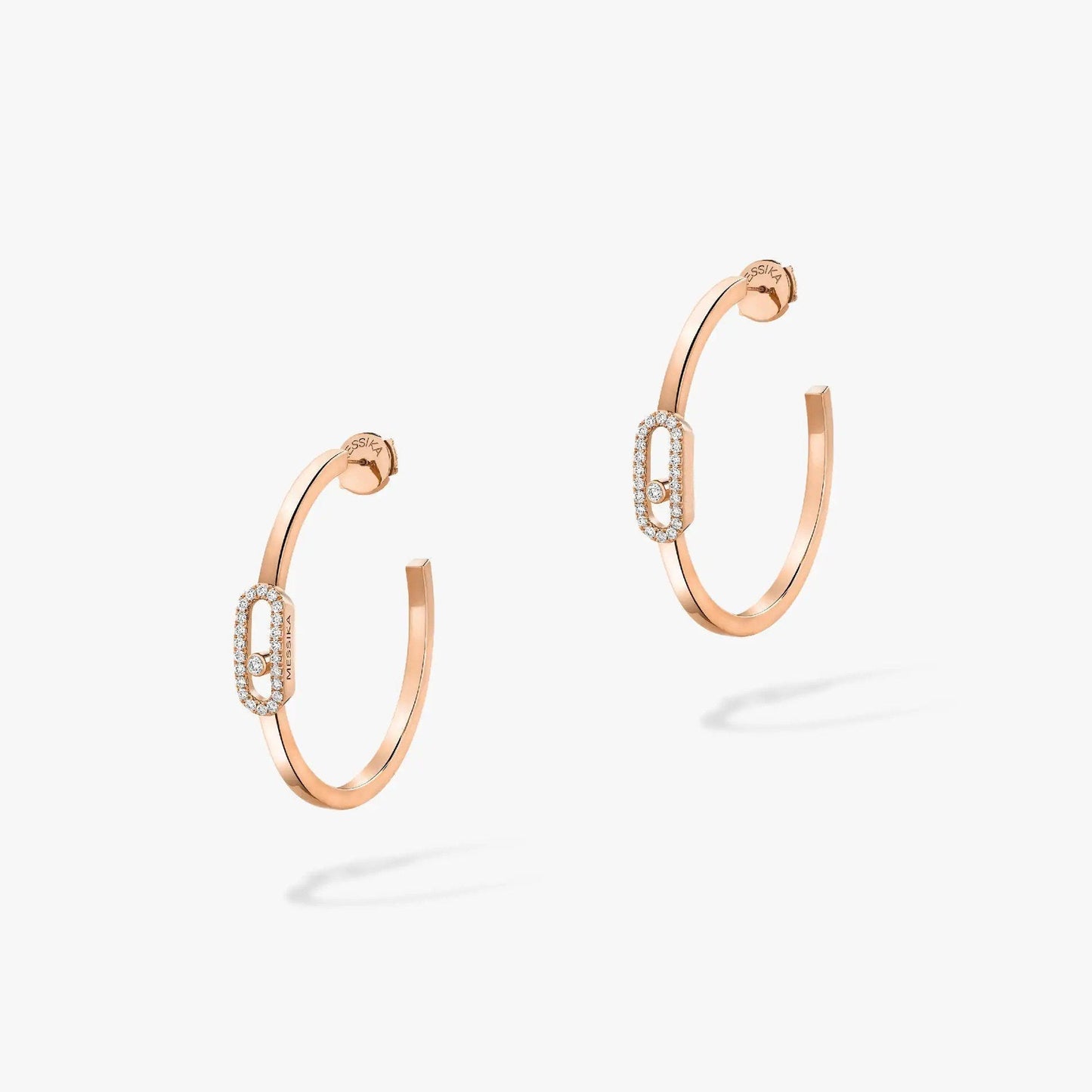 [Auream]CREOLES MOVE UNO PM DIAMOND EARRINGS
