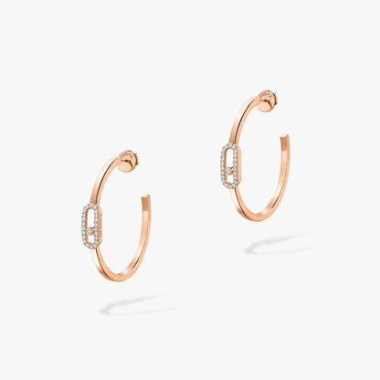 [Auream]CREOLES MOVE UNO PM DIAMOND EARRINGS