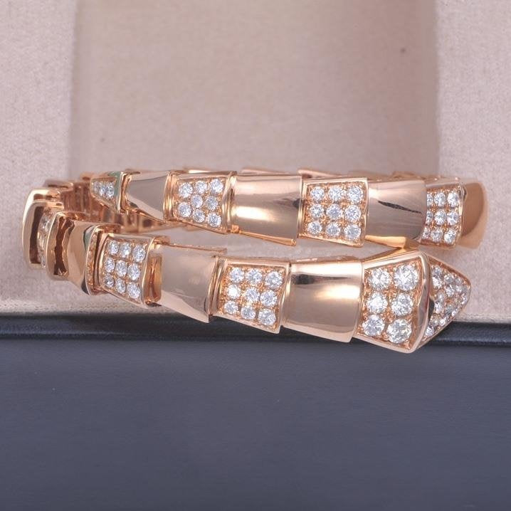 [Auream]SERPENTI BRACELET PINK GOLD DIAMOND