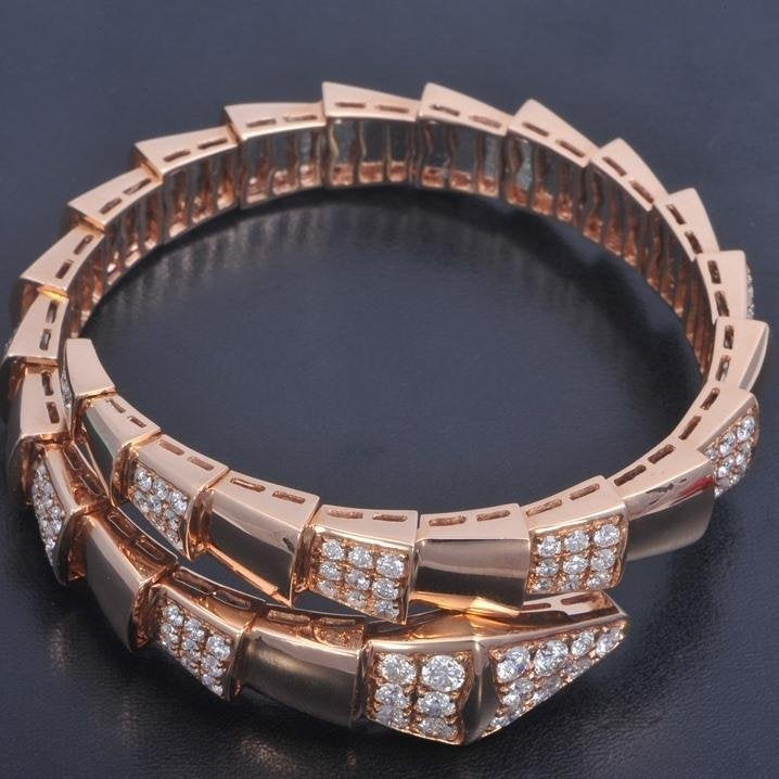 [Auream]SERPENTI BRACELET PINK GOLD DIAMOND