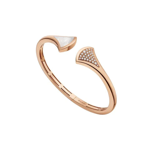 [Auream]DREAM BRACELET OPEN PINK GOLD MOP DIAMOND