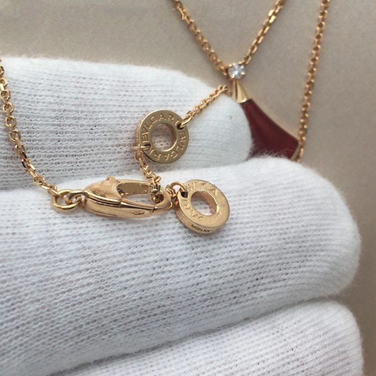 [Auream]DREAM NECKLACE CARNELIAN 1 DIAMOND
