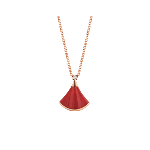 [Auream]DREAM NECKLACE CARNELIAN 1 DIAMOND